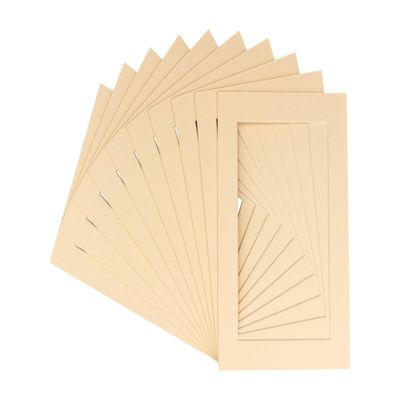 Poster Palooza Pack of 25 Acid Free 27x40 Mats Bevel Cut for 24x36 Photos - Beige Precut Matboards For Pictures, Photos, Framing - 4-ply Thickness