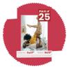 Poster Palooza Pack of 25 Acid Free 11x17 Mats Bevel Cut for 9x13 Photos - Deep Red Precut Matboards for Pictures, Photos, Framing - 4-ply Thickness view 1