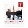 16x20 Mat Bevel Cut for 14x17 Photos - Acid Free Oyster Shell White Precut Matboard With Backing Board and Crystal Clear, Self Seal Photo Mat Bag - For Pictures, Photos, Framing - 4-ply Thickness view 1