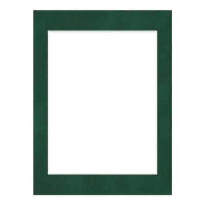 Poster Palooza 12x16 Mat Bevel Cut for 10x13 Photos - Acid Free Green Suede Precut Matboard - For Pictures, Photos, Framing - 4-ply Thickness