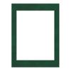 Poster Palooza 12x16 Mat Bevel Cut for 10x13 Photos - Acid Free Green Suede Precut Matboard - For Pictures, Photos, Framing - 4-ply Thickness view 1