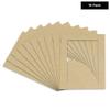 Poster Palooza Pack of Ten 11x17 Mats Bevel Cut for 9x13 Photos - Acid Free Fresh Linen Canvas Precut Matboards for Pictures, Photos, Framing - 4-ply Thickness view 2