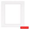 Poster Palooza 12x18 Mat Bevel Cut for 10x16 Photos - Acid Free White Precut Matboard with Backing Board and Crystal Clear, Self Seal Photo Mat Bag - for Pictures, Photos, Framing - 4-ply Thickness view 2