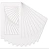 Poster Palooza 12x18 Mat Bevel Cut for 10x16 Photos - Acid Free White Precut Matboard with Backing Board and Crystal Clear, Self Seal Photo Mat Bag - for Pictures, Photos, Framing - 4-ply Thickness view 4