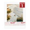 Poster Palooza 16x20 Mat Bevel Cut for 13x17 Photos - Acid Free Oyster Shell White Precut Matboard - For Pictures, Photos, Framing - 4-ply Thickness view 1