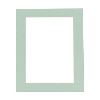 12x16 Mat Bevel Cut for 11x13.5 Photos - Acid Free Honeydew Green Precut Matboard With Backing Board and Crystal Clear, Self Seal Photo Mat Bag - For Pictures, Photos, Framing - 4-ply Thickness