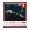 18x20 Mat Bevel Cut for 16x18 Photos - Acid Free Maroon Red Precut Matboard With Backing Board and Crystal Clear, Self Seal Photo Mat Bag - For Pictures, Photos, Framing - 4-ply Thickness view 1