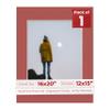 16x20 Mat Bevel Cut for 12x15 Photos - Acid Free Brick Red Precut Matboard With Backing Board and Crystal Clear, Self Seal Photo Mat Bag - For Pictures, Photos, Framing - 4-ply Thickness view 1