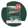Poster Palooza Pack of 25 Acid Free 13x19 Mats Bevel Cut for 12x15 Photos - Green Suede Precut Matboards With Backing Boards and Clear Photo Mat Bags For Pictures, Photos, Framing - 4-ply Thickness view 1