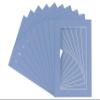 Pack of Ten Acid Free 16x20 Mats Bevel Cut for 12x15 Photos - Brittany Blue Precut Matboards with Backing Boards and Self Seal Photo Mat Bags for Pictures, Photos, Framing - 4-ply Thickness view 3