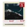 18x20 Mat Bevel Cut for 16x18 Photos - Acid Free Fresh Linen Canvas Precut Matboard With Backing Board and Crystal Clear, Self Seal Photo Mat Bag - For Pictures, Photos, Framing - 4-ply Thickness view 1