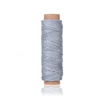 ZZSRJ 30m/roll Nylon Thread Cotton Cord with Hand Sewing Thread for Leather Craft Tools Material Accessories (Color : Light Grey)