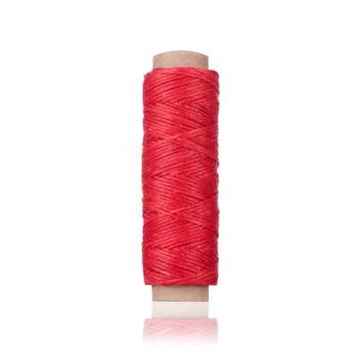 ZZSRJ 30m/roll Nylon Thread Cotton Cord with Hand Sewing Thread for Leather Craft Tools Material Accessories (Color : Red)