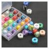 ZZSRJ High Brightness Winding Silk Thread Fashion DIY Handmade Hairpin Clothing Accessories Sewing Thread (Color : B, Specification : 60m) view 3