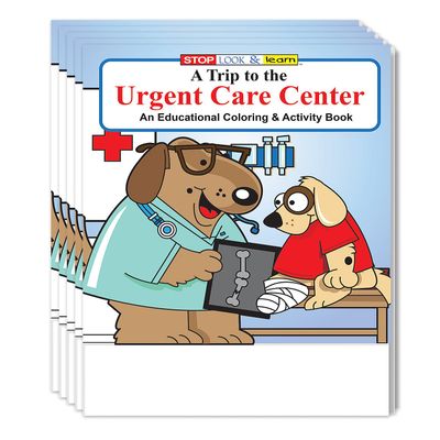 ZOCO A Trip to the Urgent Care Center Educational Coloring Books (50 Bulk Pack, Without Crayons) Games, Puzzles, Fun Activities for Kids