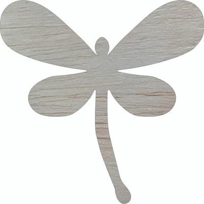 Wooden Dragonfly 7" Cutout, Unfinished Wood Blank Animal Craft