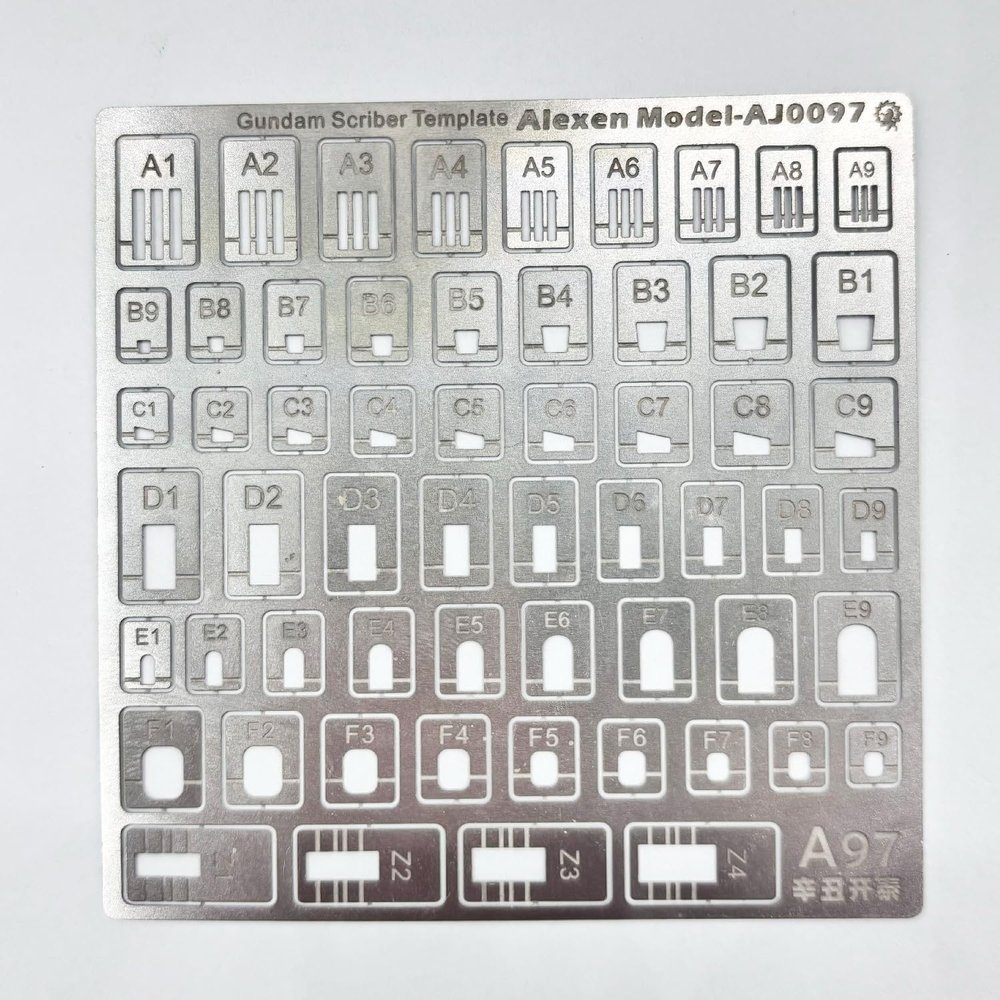 58Pcs Hobby Model Craft Tools Kit for Gundam Model Building Scribe Line Detail Maker Flat or Folding Stainless Steel Carving Auxiliary Ruler