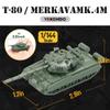 ViiKONDO 1/144 Scale Toy Tank Model Kit Military Vehicle T-80 vs MK4M Army Assembly Tabletop Wargame Diorama Hobby Building 4PCS view 4