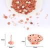 JANYUN 120 Pairs Rose Gold Butterfly Clutch Tie Tacks Pin Back Metal Locking Replacement with 4mm Width Blank Pins for Craft Making (4mm, Rose Gold) view 2