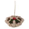 Trimits Needle Felting Craft Kit, Christmas, Includes Roving Wool Needle Stuffing Instructions, Mince Pie view 1