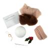 Trimits Needle Felting Craft Kit, Christmas, Includes Roving Wool Needle Stuffing Instructions, Mince Pie view 2