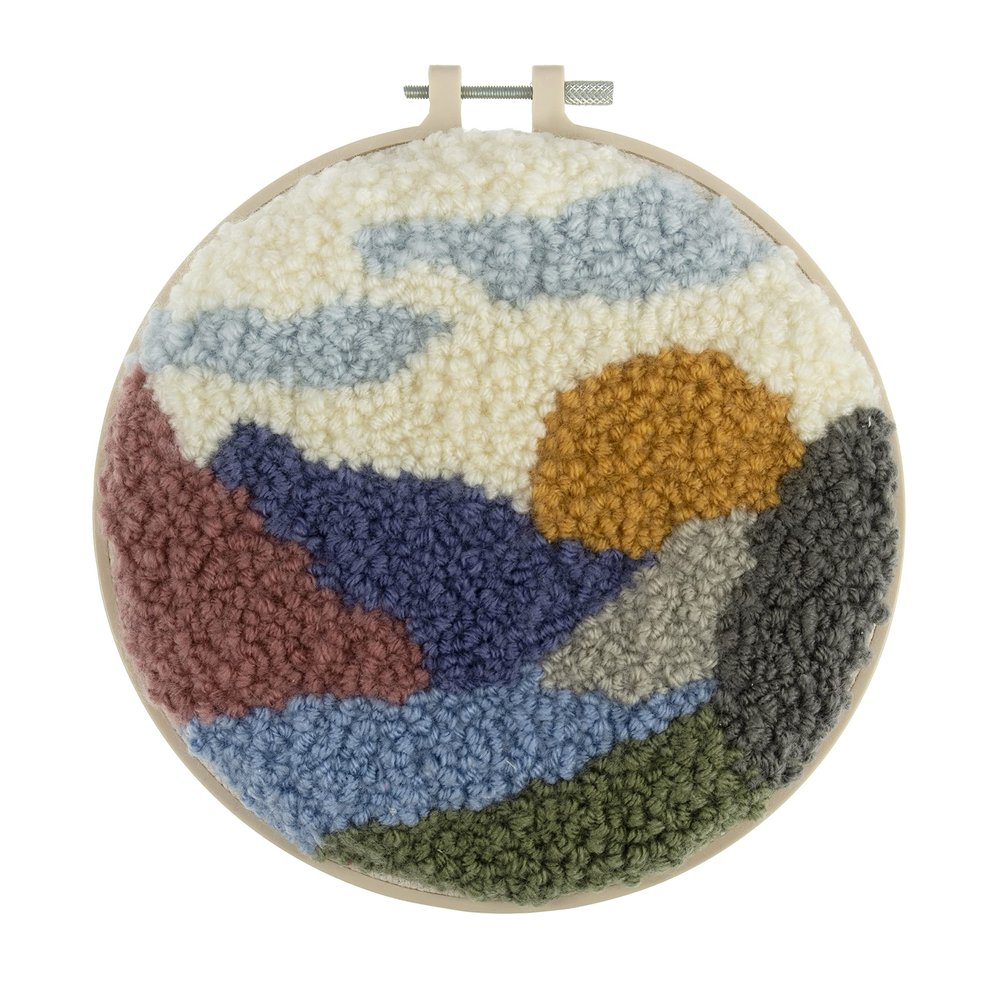 Trimits Punch Needle Hoop Kit, 20.3cm (8in), Landscape