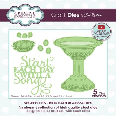 CREATIVE EXPRESSIONS CRAFT DIES, Necessities-Bird Bath Accessories