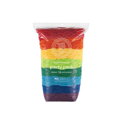 Friendly Loom Cotton Weaving Loops in Rainbow Colors 7 Traditional Size | Weave 18 Functional Potholders | Made in the USA