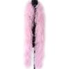 wangruida 2 Yards 10ply Dyed Ostrich Feathers Boa Shawl for Wedding Party Dress Sewing Decoration Scarf view 1