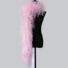 wangruida 2 Yards 10ply Dyed Ostrich Feathers Boa Shawl for Wedding Party Dress Sewing Decoration Scarf view 3
