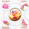 Wonvoc Needle Felting Wool 2.82oz/80 g, 8 Colors Nature Wool Roving Yarn, Hand Spinning Wool Roving Wool Yarn for DIY Craft Materials (Summer) view 4