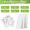6Packs Mini Stretched Canvases for Painting with 3x5, 4x4, 4x6, 5x5, 5x7, 6x6, Painting Canvas for Oil & Acrylic Paint. view 2