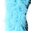 wangruida 2 Yards 6ply Dyed Natural Ostrich Feathers Boa Ostrich Feather Shawl for Wedding Party Dress Sewing Decoration Scarf view 4