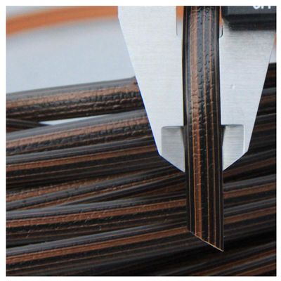 Queenbox 0.3 in x 196 ft (60m) Flat Synthetic Rattan, 8mm Plastic PE Rattan Repair Materials for Knit DIY Art Craft Furniture Sofa Table Storage Basket, 01 Coffee
