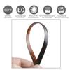 Queenbox 0.3 in x 196 ft (60m) Flat Synthetic Rattan, 8mm Plastic PE Rattan Repair Materials for Knit DIY Art Craft Furniture Sofa Table Storage Basket, 01 Coffee view 2