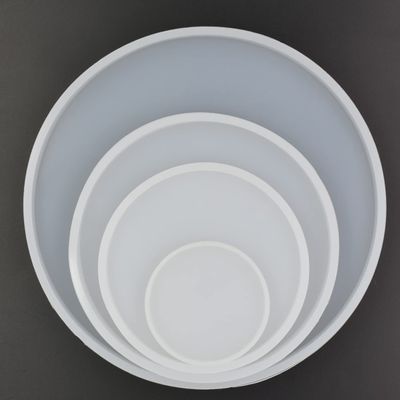 4Set Round Shape Epoxy Mold Dia. 18cm, 13cm, 10cm, 6cm Large and Small Round Coastr DIY Resin Casting Silicone Mold