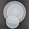 4Set Round Shape Epoxy Mold Dia. 18cm, 13cm, 10cm, 6cm Large and Small Round Coastr DIY Resin Casting Silicone Mold view 3