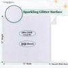 Cardstock Warehouse Diamond Print Inkjet Glitter - Premium White Glitter Cardstock Paper 10 Sheets, 12 x 12" - 104 lb/280 GSM for Inkjet Printing, Die-Cutting, Card Making, Crafts, and DIY Projects view 2
