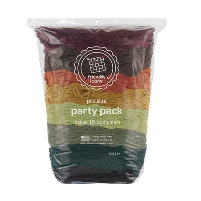 Friendly Loom Quality Cotton Weaving Loops in Earthtone Inspired Colors 10 PRO Size | Weave 18 Functional Potholders | Made in the USA