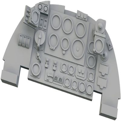 Eduard EDU644163 1/48 Look Bristol Baufighter Mk.10 Instrument Board for Tamiya Plastic Model Parts