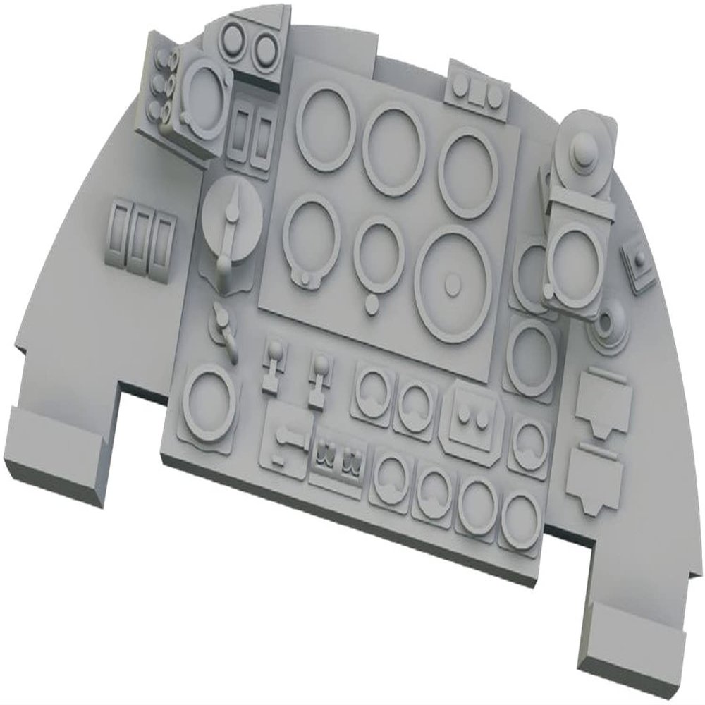 Eduard EDU644163 1/48 Look Bristol Baufighter Mk.10 Instrument Board for Tamiya Plastic Model Parts
