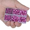 LPBeads 6400 Pieces Pink and Fuchsia Hotfix Rhinestones Flat Back 5 Mixed Sizes Crystal Round Glass Gems with Tweezers and Picking Rhinestones Pen view 3