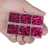 LPBeads 6400 Pieces Pink and Fuchsia Hotfix Rhinestones Flat Back 5 Mixed Sizes Crystal Round Glass Gems with Tweezers and Picking Rhinestones Pen view 4