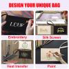 Muka 6 Pack Wristlet Makeup Bag with Lining DIY Natural Cotton Canvas Bag 7 x 4-3/4 Inch view 4