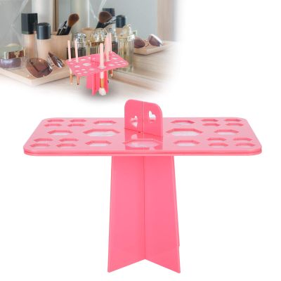 ZJchao 26 Hole Makeup Brush Drying Rack Holder for Storing and Drying Cosmetic Brushes with 2pcs Stand - Brush Organizer for Makeup Artists and Beauty Lovers