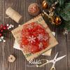 Ribbli Snowflake Glitter Wired Ribbon, Red Organza Sheer with Silver Glitter Snowflake Pattern and Iridescent Metallic Edge,2-1/2 Inch x 10Yards Christmas Ribbon for Tree Decoration view 2