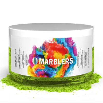 MARBLERS Green Mica Powder [Avocado Green] 1oz (28g) Cosmetic Grade Pigment, Epoxy Resin, Soap Making, Candle, Nail Art, Bath Bombs, Body Butter, DIY Crafts, Vegan, Cruelty Free