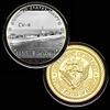 U.S. United States Navy | USS Ranger CV-4 | Gold Plated Colorized Printed Challenge Coin view 1