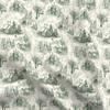 Spoonflower Fabric - Green Winter Christmas Gnomes Holidays Toile Printed on Organic Cotton Sateen Fabric Fat Quarter - Sewing Quilting Apparel Home Decor view 1
