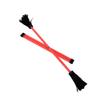 Zeekio Z-Stix Professional Juggling Flower Sticks-Devil Sticks and 2 Hand Sticks, Beginner Friendly - Neon Series (King Spear (17" HS 30" Stick), Orange) view 1